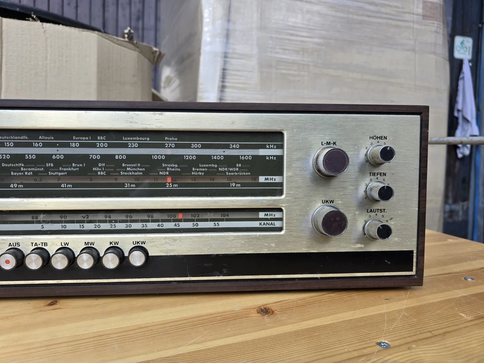 Altes Radio Telefunken Gavotte 1691, Vintage, ca. 1968, UKW/KW/MW/LW, 60s - Bild 3 von 4
