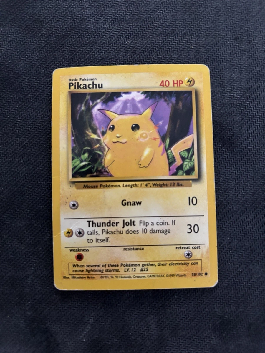 Pokémon Pikachu Base Set Cards for sale - eBay