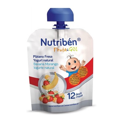 Nutribén Fruit & Go Banane, Erdbeere und Naturjoghurt 90g