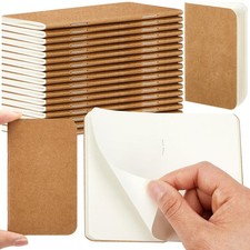 15 Pcs Mini Pocket Notebook 2.5" x 4" Small Journal Kraft Paper Notepads Bulk So