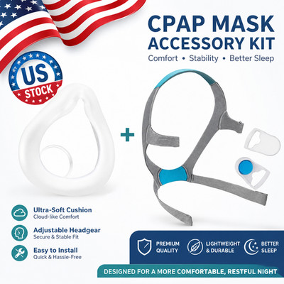 Compatible with AirFit F20 CPAP Mask Replacement   1 Headgear  1 Large Cushion