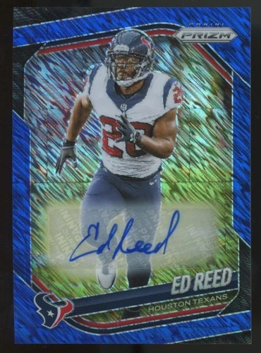 2025 Panini Prizm Football Blue Shimmer Ed Reed #216