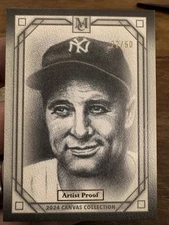 2024 Museum Collection Canvas Collection Reprints Artist Proofs Lou Gehrig 22/50