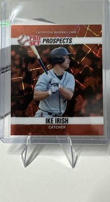 🔥2026 Leaf Pro Set Baseball Ike Irish Top Prospect Orange Lazer Mini RC 1/1🔥