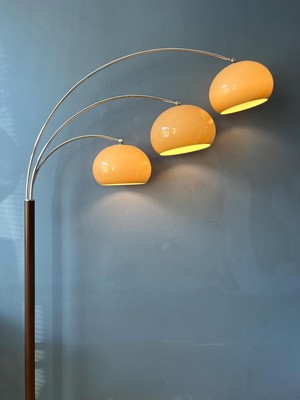 Vintage Dijkstra Space Age Mushroom Triple Arc Floor Lamp | eBay