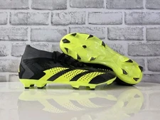 adidas Predator Accuracy.2 FG Soccer Cleats Black Volt IG0781 Men's Size 9.5