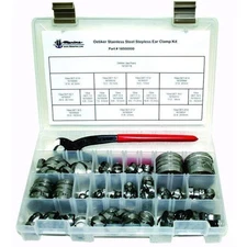 T-H Marine Oetiker Stepless Clamp Kit w/Pliers|150-Piece Stainless Steel Set