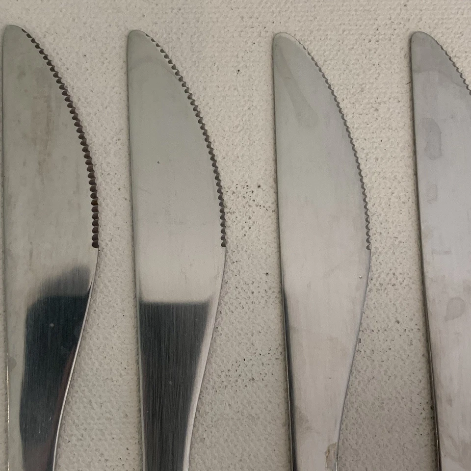 Lote de 7 cubiertos cuchillos de cena de 8" de acero inoxidable Ikea 224 58 Foto 4 de 4