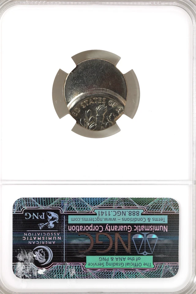 1973-P 10C Roosevelt Dime NGC MS 66 Struck 50% Off Center - Image 4 of 4