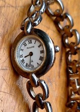 Accurist LB500CT Sterling Silver Vintage Ladies Bracelet Watch Rare