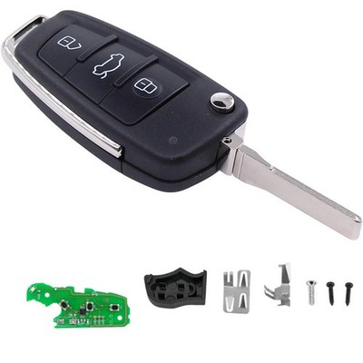 433Mhz Radio Folding Key Car Remote Control For AUDI A1 A3 A4 A6 A8 TT ID48