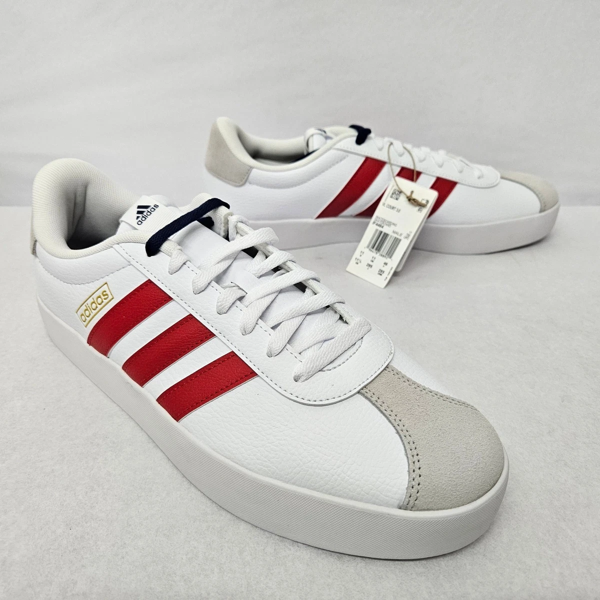 Adidas VL Court 3.0 White Scarlet Navy for sale | eBay