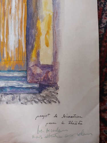 Project Theatre A.Simon 1926-2014 Artist Lorraine Gouache - Picture 3 of 3