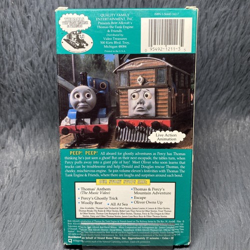 Thomas The Tank Engine Friends Percys Ghostly Trick VHS Tape George Carlin Train - Picture 4 of 8