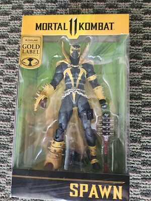 NEW 2021 Mortal Kombat 11 McFarlane Toys Gold Label Variant Spawn Action Figure