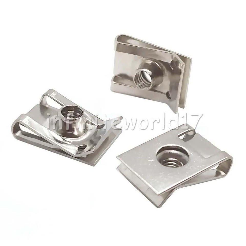 25PCS M6 6mm 304 Stainless Steel Threaded Fairing Clip Spring Speed ...