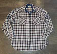 Pendleton High Grade Western Wear Wool L/S Button Up Pearl Snap Shirt L Vintage