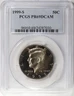 1999-S Kennedy Proof Half Dollar PCGS PF69 DCAM Deep Cameo 50c