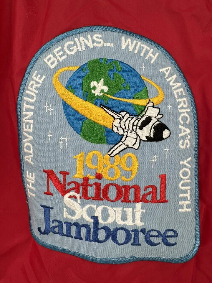 Vintage Boy Scouts America BSA 1989 National Scout Jamboree Mens Medium Jacket - Image 4 of 4