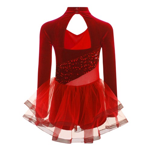 Kids Girls Costume Built-in Shorts Dancewear Birthday Party Dress Sparkling - Picture 26 of 57