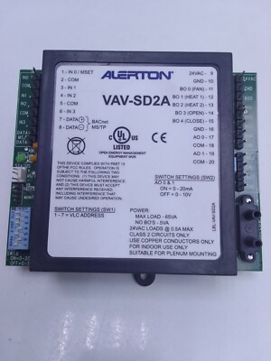 Alerton VAV-SD2A Bacnet Field Kontroll-