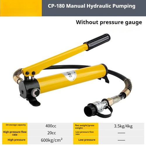 Portable High Pressure Hydraulic Pumps Manual Hydraulic Pumps Pressure Gauges - Picture 5 of 10