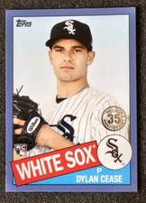 Dylan Cease 2020 Topps 1985 35th Anniversary Blue Parallel White Sox Card #85-30