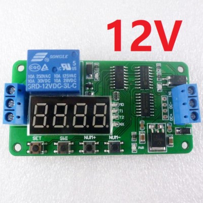 Newly! V3.0 12V 18 Functions Low Pulse Signal PLC Cycle Delay Timer Relay Switch