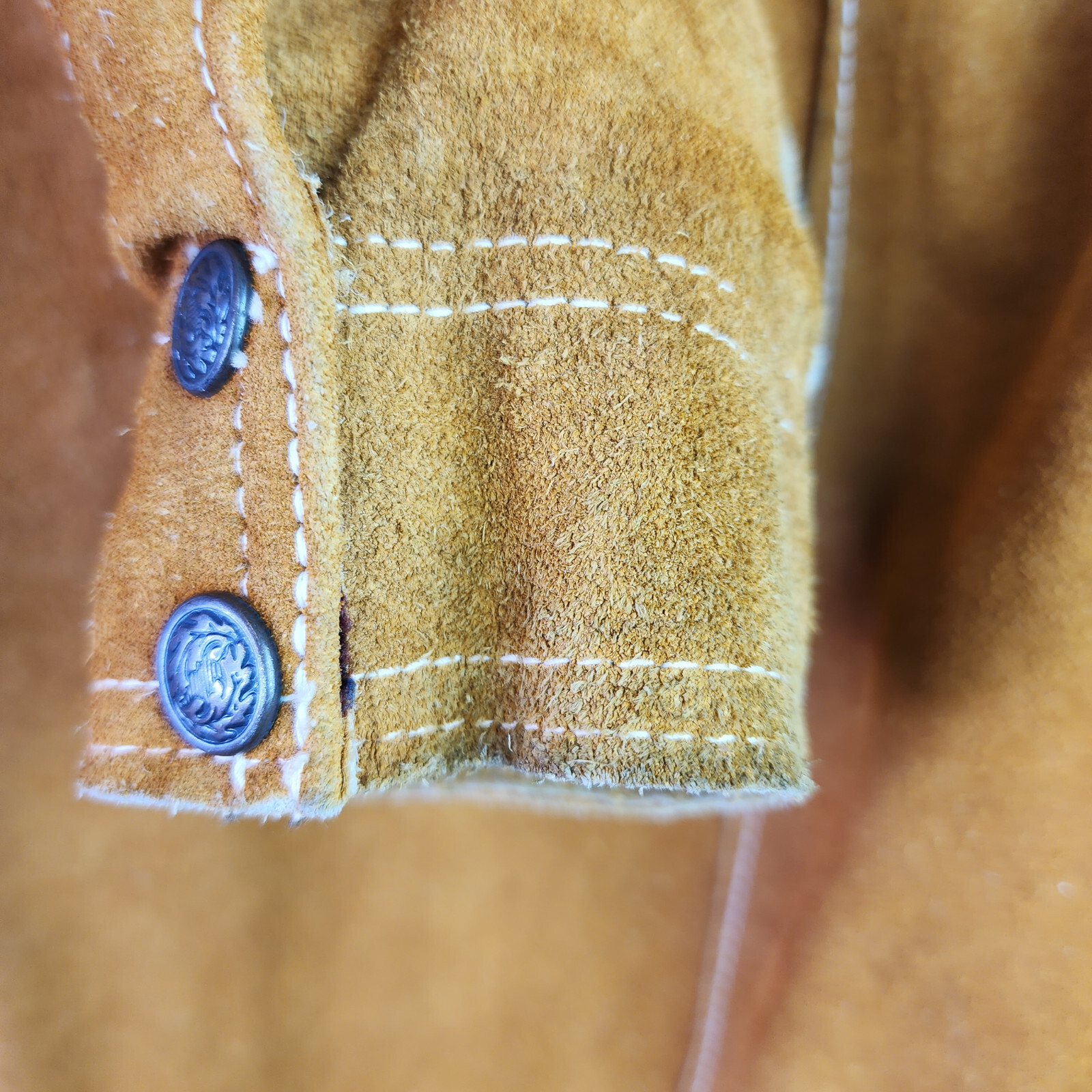 Vintage 1970s Joker Suede Rancher Jacket Western Styling Lined Huga 320319