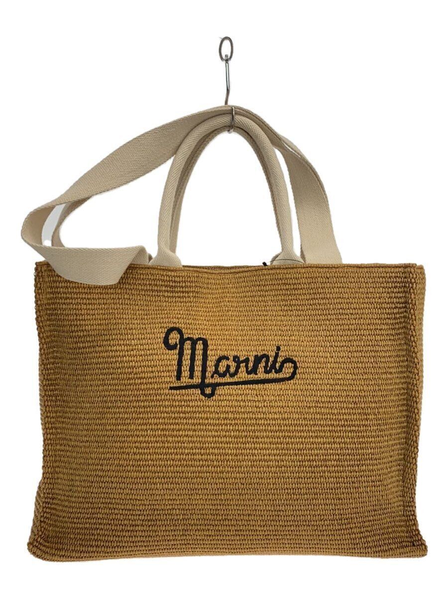 バッグ MARNI GUSSET DRAWSTRING SHOULDER TOTEBAG Pre-Owned MARNI GUSSET Leather Drawstring Tote Bag One