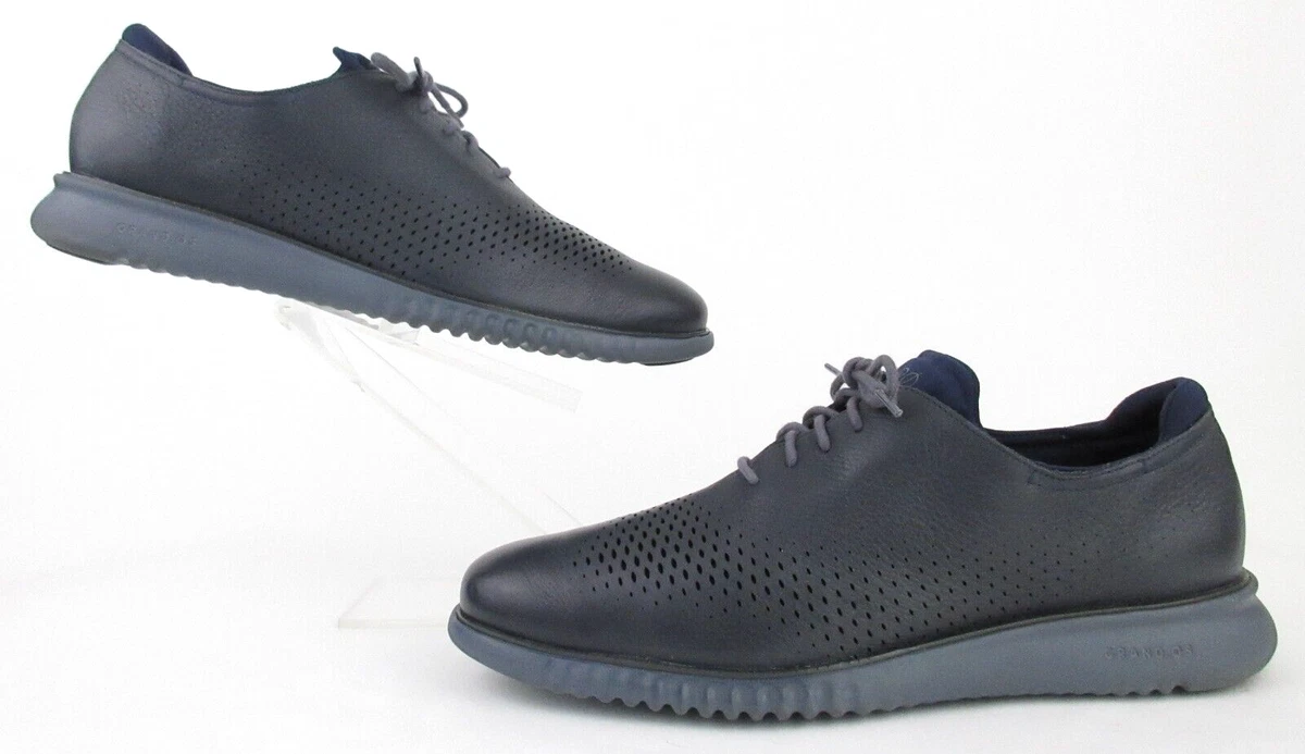 Cole Haan 2.ZeroGrand Laser Wingtip Oxfords Ombre Blue Leather 13M