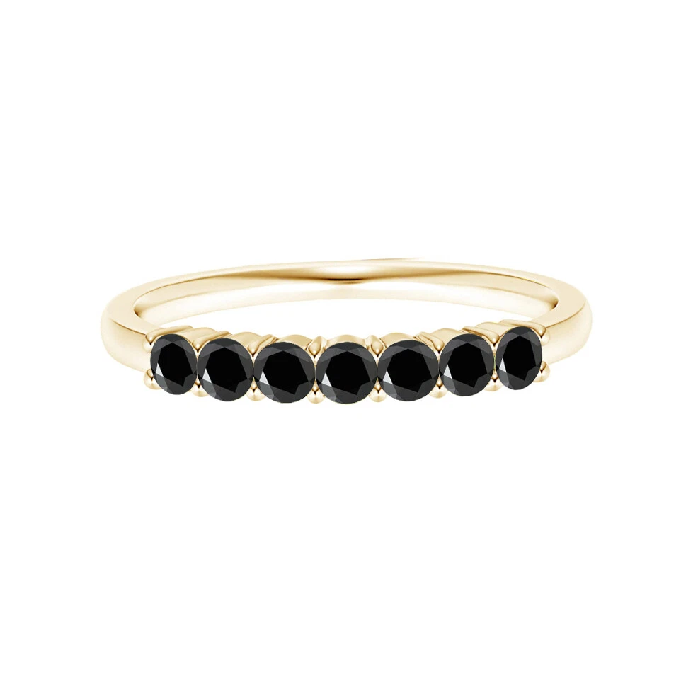 Black spinel eternity band deals
