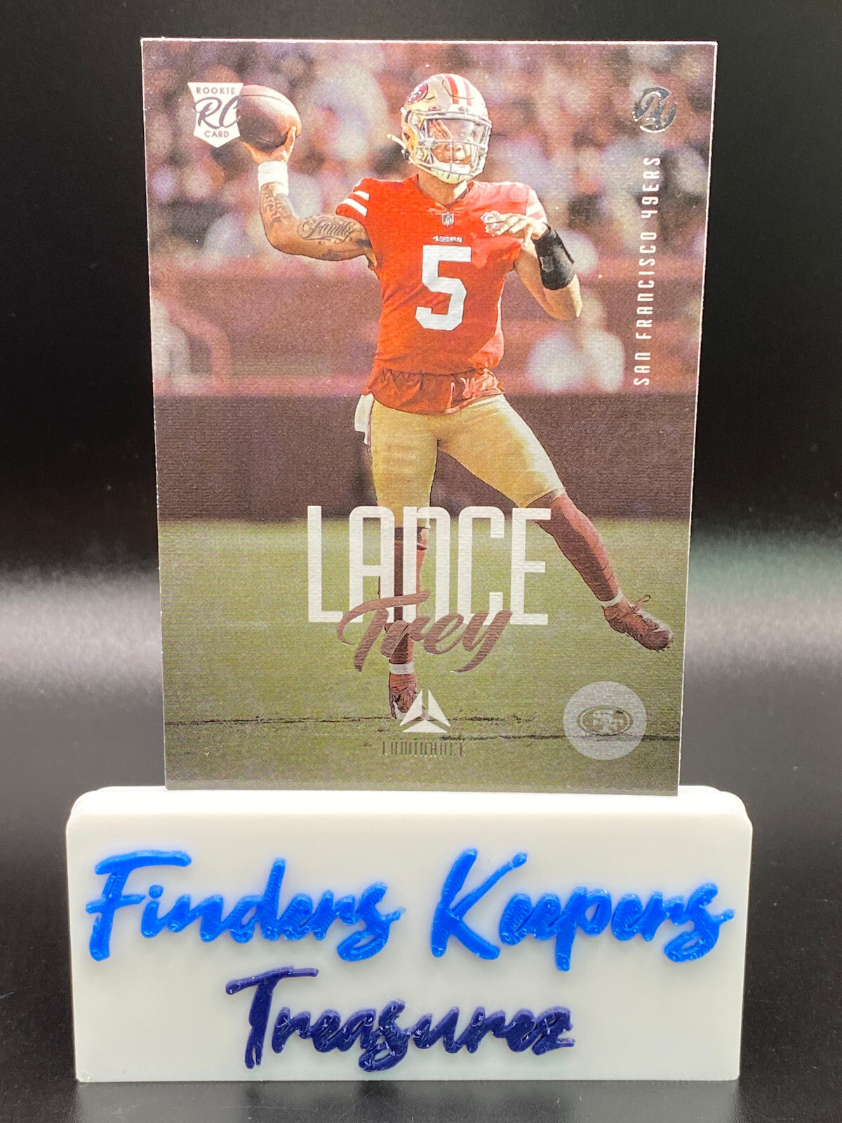 2021 TREY LANCE PANINI CHRONICLES LUMINANCE FOOTBALL RC #204   49ERS