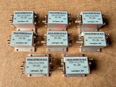 Vintage RF Amplifier Filter Lot UTO-512-509 TC-2M Sickles Distribution Sales