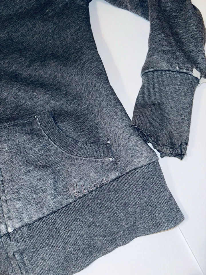 Chaqueta Pullover KIRRA Med Mujer/Adolescente Sudadera con Capucha Cremallera Completa Envejecida con Bolsillos Acogedora Foto 4 de 4