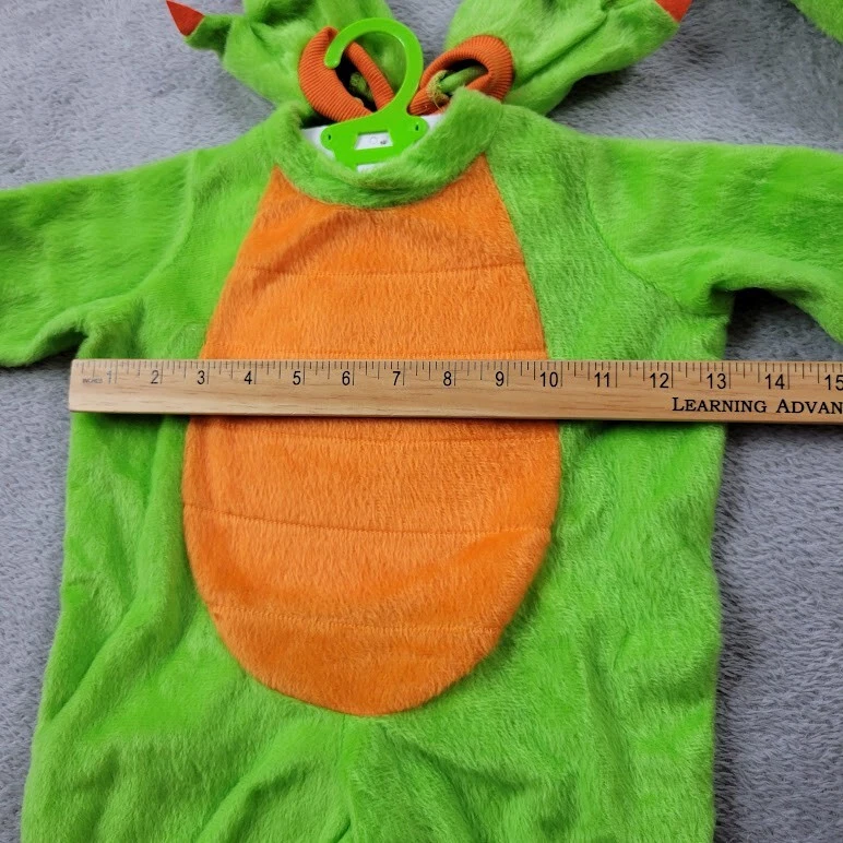 Disfraz de Dragón Dinosaurio Verde Claro Rubíes Infantil Talla 0-6 Meses Pie y Cola Foto 4 de 4