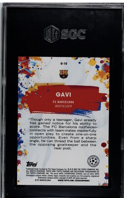 その他 gavi rc psa9 rainbow foil 2022 Topps UEFA CC Neon Green Foil #178 Gavi 13/199 PSA 10