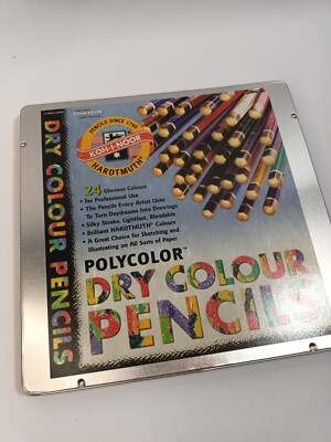New Sealed Polycolour Dry Color Pencils 24 Set KohINoor Hardtmuth Czech Republic