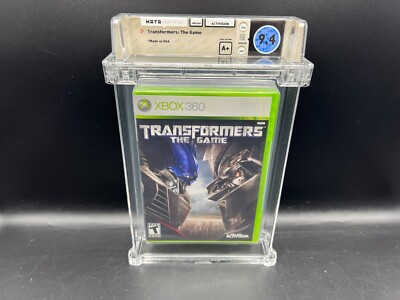 1st Print Transformers: The Game Xbox 360 WATA 9.4 A+ FACTORY SEALED MINT VGA
