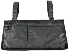 Secure WWP-1B Storage Bag Pouch for Wheelchair, Walker, or Rollator Black