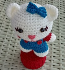 CUTE HELLO KITTY Crochet Amigurumi Handmade Stuffed New 7  Tall Kid Girl Boy