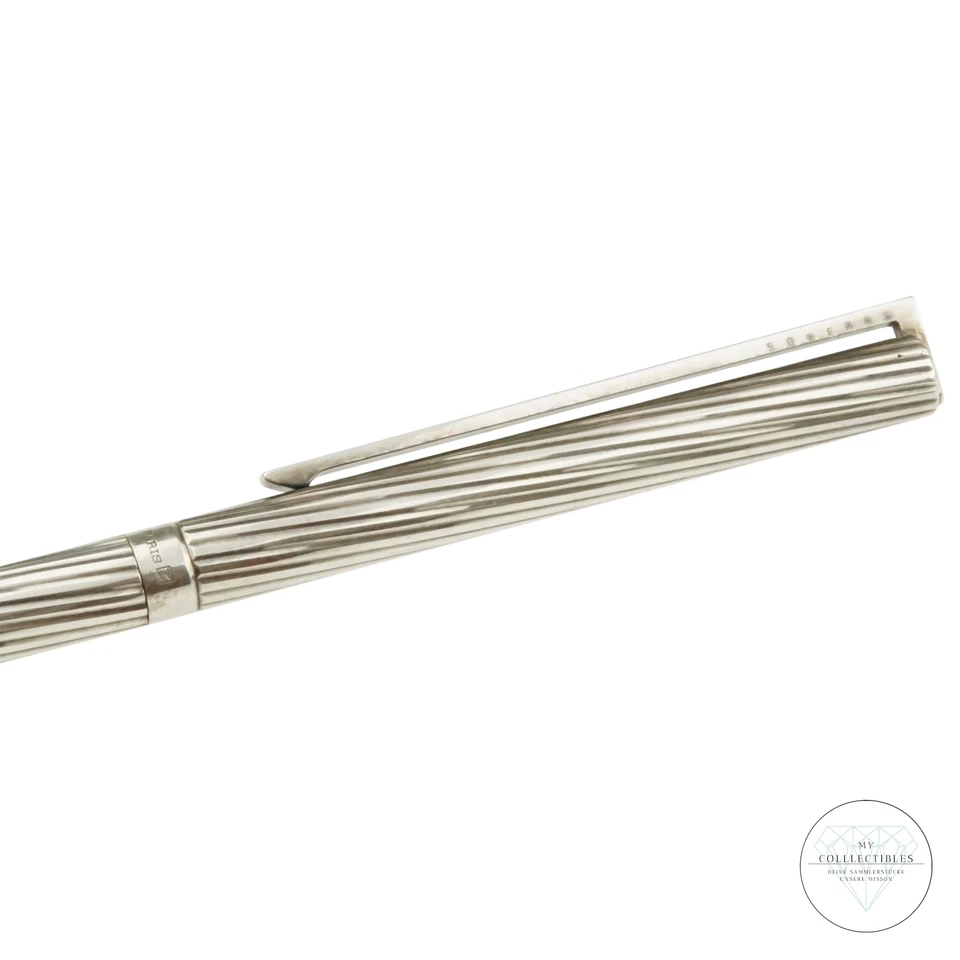 S.T. Dupont Paris Classique Kugelschreiber Silber Drehmechanik - Bild 3 von 4