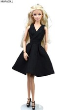 Little Black Dress Classical Evening Dress Clothes for 11.5" Girl Doll Outfits