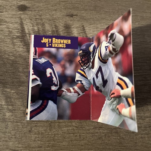 Joey Browner, 1990 Pro Set NFL Collect-A-Books, Minnesota Vikings NFL - Picture 4 of 5