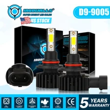 9005 HB3 LED Headlight Bulbs Conversion Kit High Beam White Super Bright 6000K