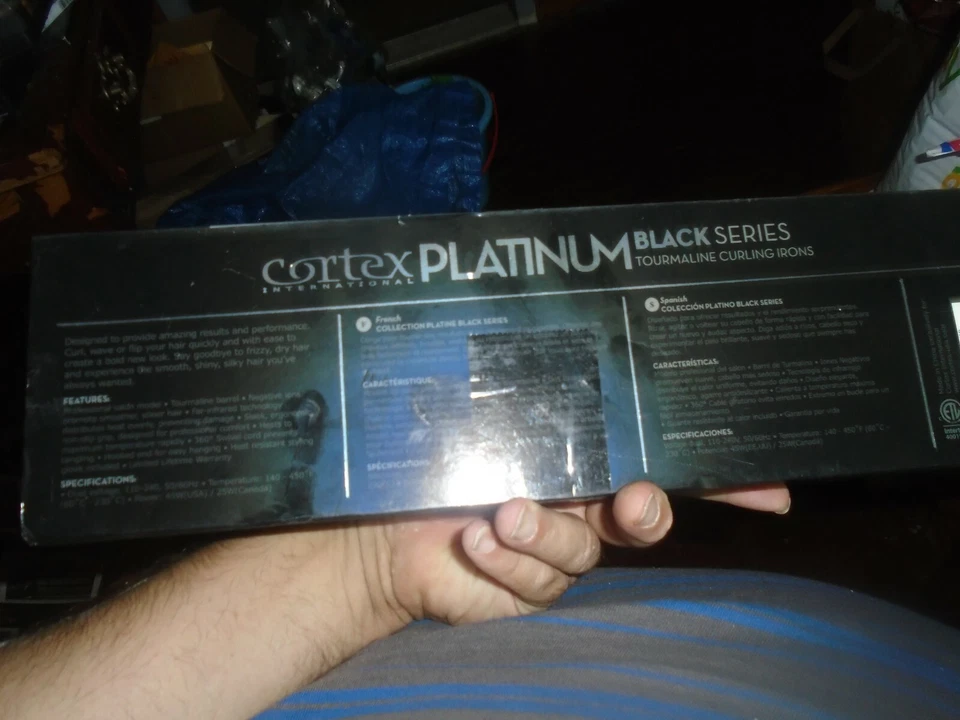 CORTEX PLATINUM BLACK SERIES TOURMALINE CURLING 1" - Image 2 of 2