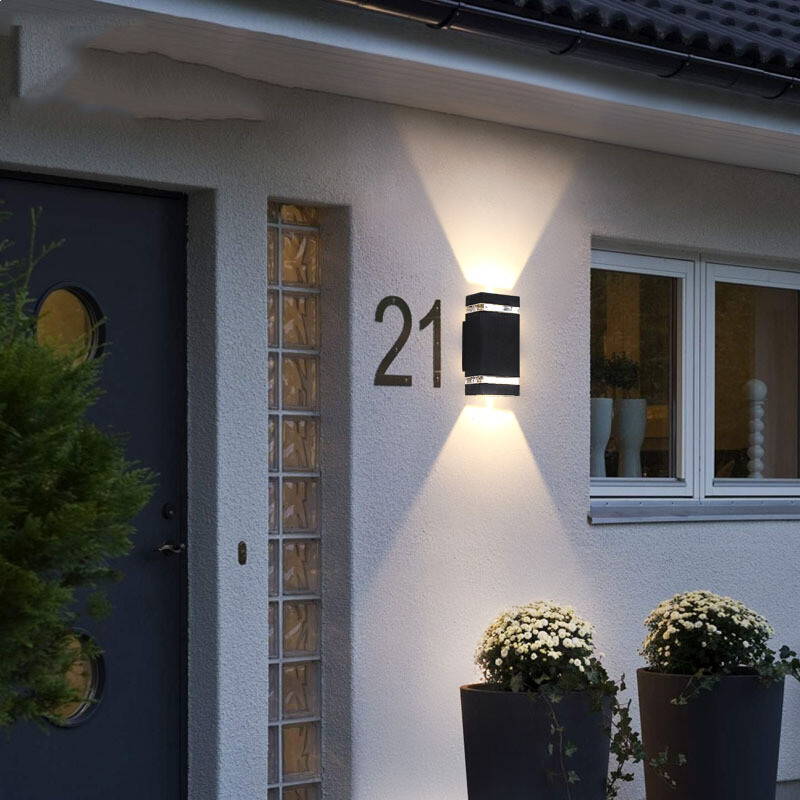 Up/Down Light 14W LED Outdoor Wall Lantern Sconce Lamp Fixture ...