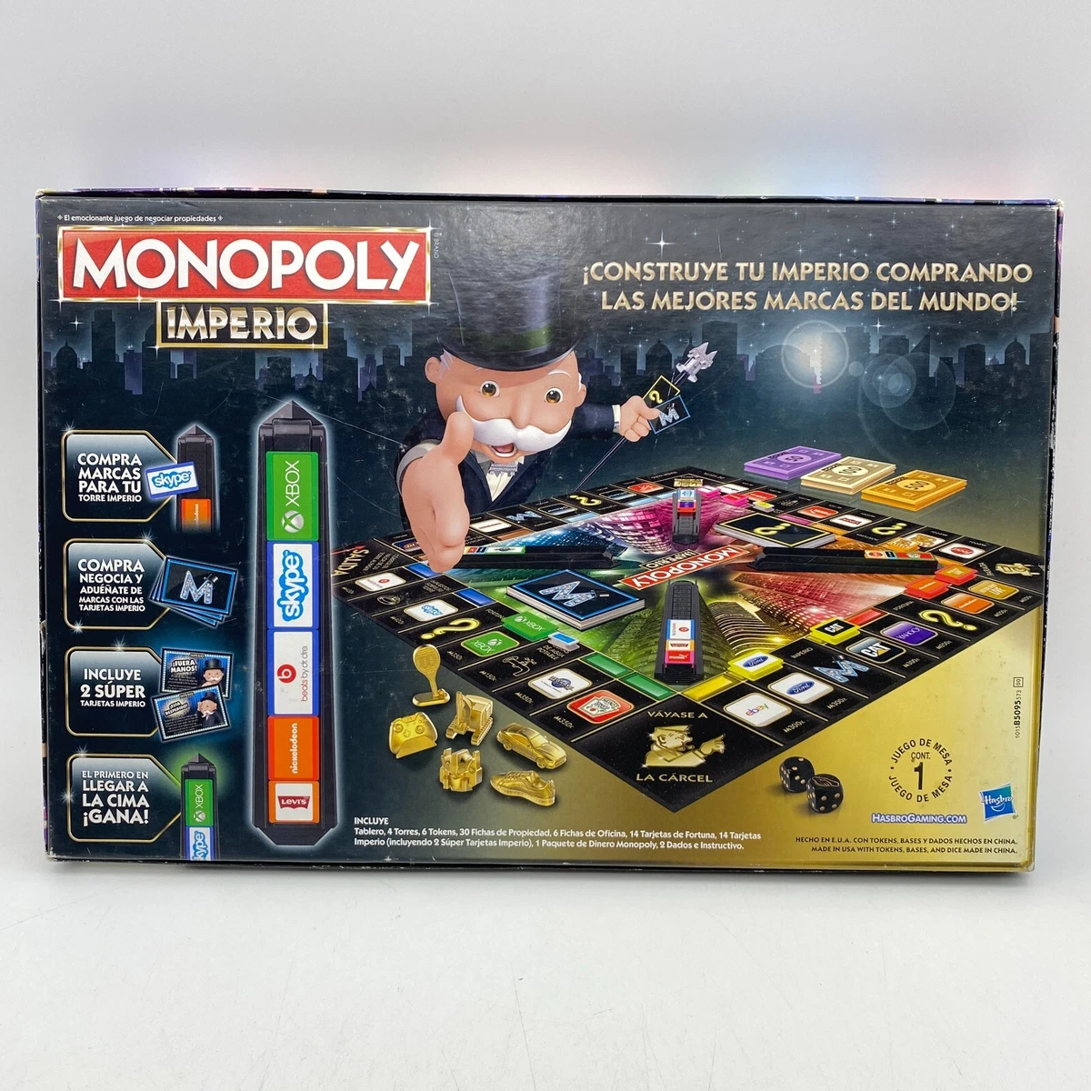 Monopoly Imperio Empire Spanish Edition COMPLETE Hasbro Gaming 2015