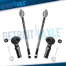 All (4) Front Inner and Outer Tie Rod End Links Kit for Nissan Altima Maxima
