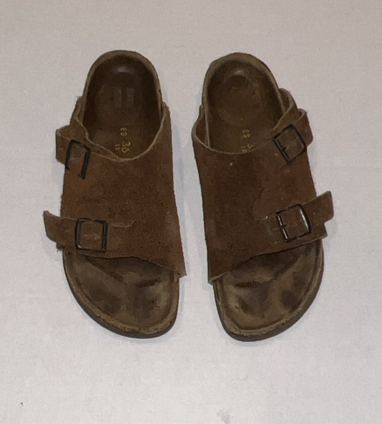 Birkenstock Zürich Brown Leather Sandals with Yellow Buckles Unisex EU46/USM12 Birkenstock  main image 2